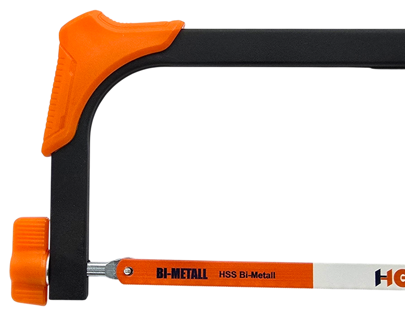 HERO Metallsäge 300 mm Bügelsäge HSS Bi-Metall-Sägeblatt 24 TPI