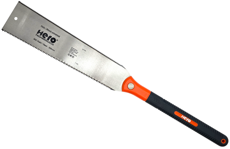 HERO Japansäge Kataba doppelseitige Feinsäge 300 mm für Holz