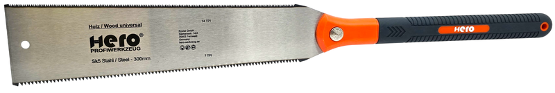 HERO Japansäge Kataba doppelseitige Feinsäge 300 mm für Holz