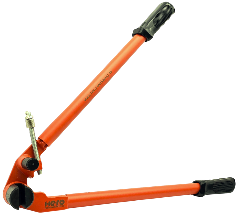 HERO Rinneisenbiegezange Abbiegezange 600mm Zange Biegegerät für Dachrinnenhaken & Rinneisen / für Flachstahl bis 40 x 8 mm