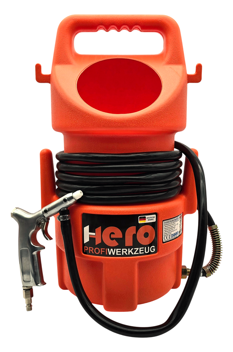 HERO Mobiles Sandstrahlgerät 10 Liter – Druckluft Sandstrahler für Rost, Farbe & Werkstatt