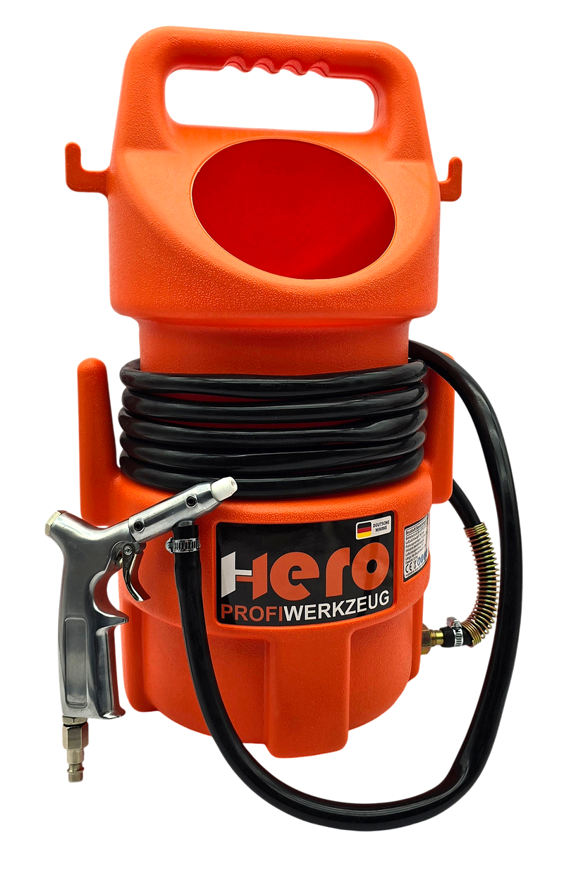 HERO Mobiles Sandstrahlgerät 10 Liter – Druckluft Sandstrahler für Rost, Farbe & Werkstatt