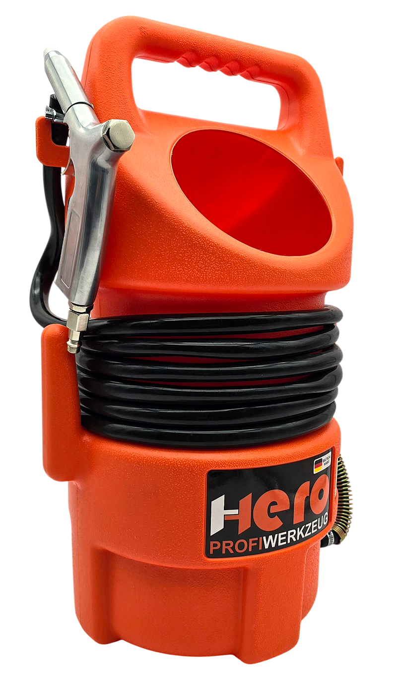 HERO Mobiles Sandstrahlgerät 10 Liter – Druckluft Sandstrahler für Rost, Farbe & Werkstatt