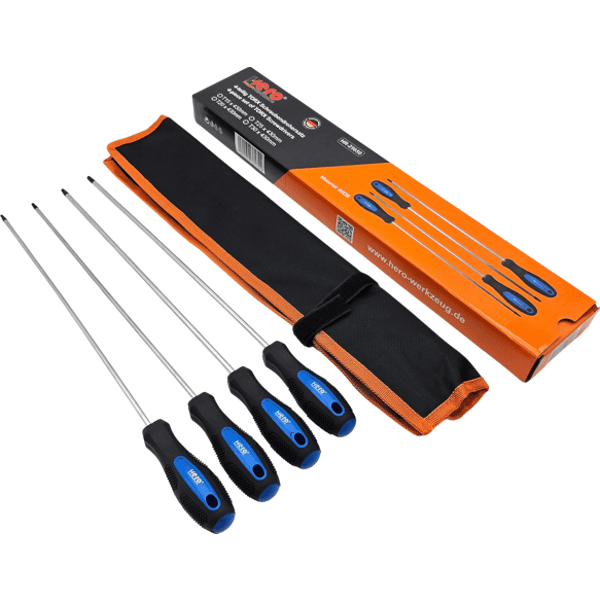 Schraubendreher Torx Schraubenzieher 4tlg. Extra Lang 430mm T15 T20 T25 T30 HERO