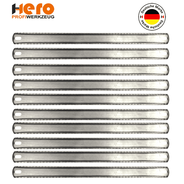 10x Metallsägeblatt Doppelseitig Handsägeblatt Metall Holz 300 mm T24 / T10