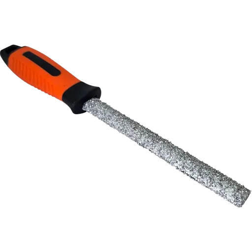 Fliesenfeile Hartmetall Flachfeile halbrund Werkstattfeile 26cm Feile HERO