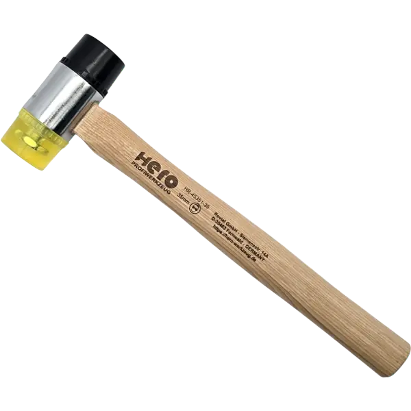 Schonhammer Kunststoffhammer Schlagkopf 35mm Ausbeulhammer HERO Premium