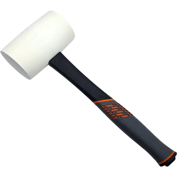 Gummihammer weiß 680g Fiberglasstiel Hartgummi HERO Professional Premium Line