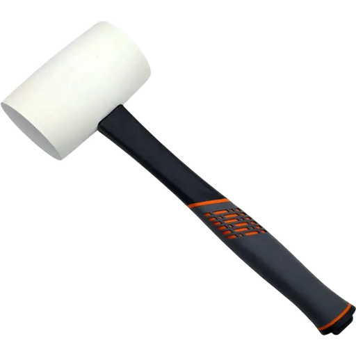 Gummihammer weiß 680g Fiberglasstiel Hartgummi HERO Professional Premium Line