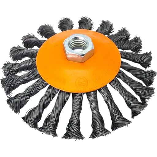 Kegelbürste Drahtbürste Rundbürste 125mm M14 HERO gezopft für Winkelschleifer
