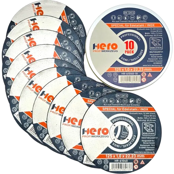 HERO Trennscheiben 125mm INOX Edelstahl 50 Stück
