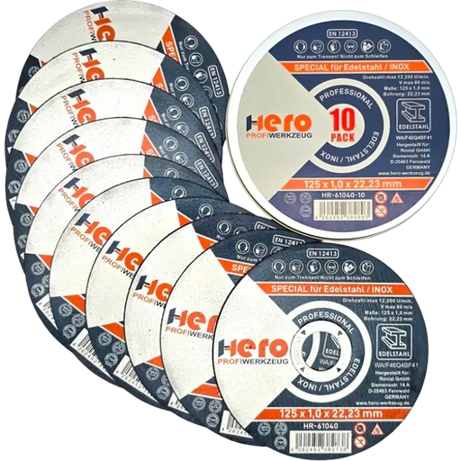 HERO Trennscheiben 125mm INOX Edelstahl 50 Stück