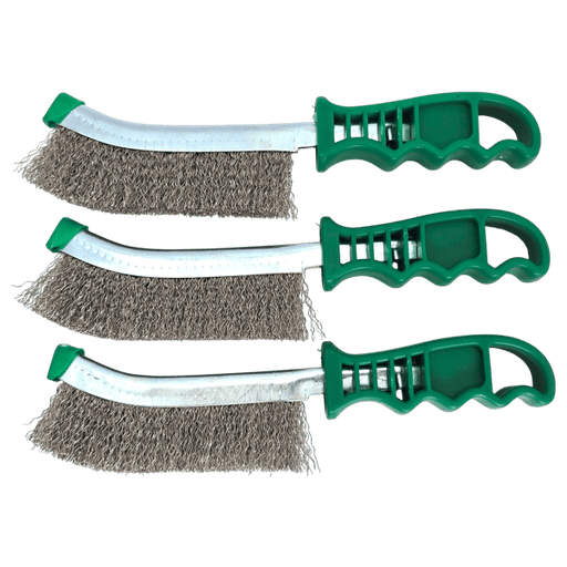 3x Bremssattelbürste Edelstahl Drahtbürsten Handbürste INOX 250mm Bürsten HERO