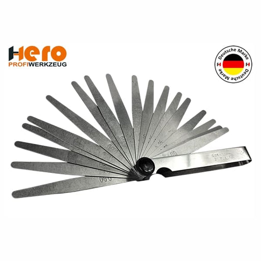 Abstandslehre Fühlerlehre 20 Blatt 0,05-1,00 mm Spaltmaß