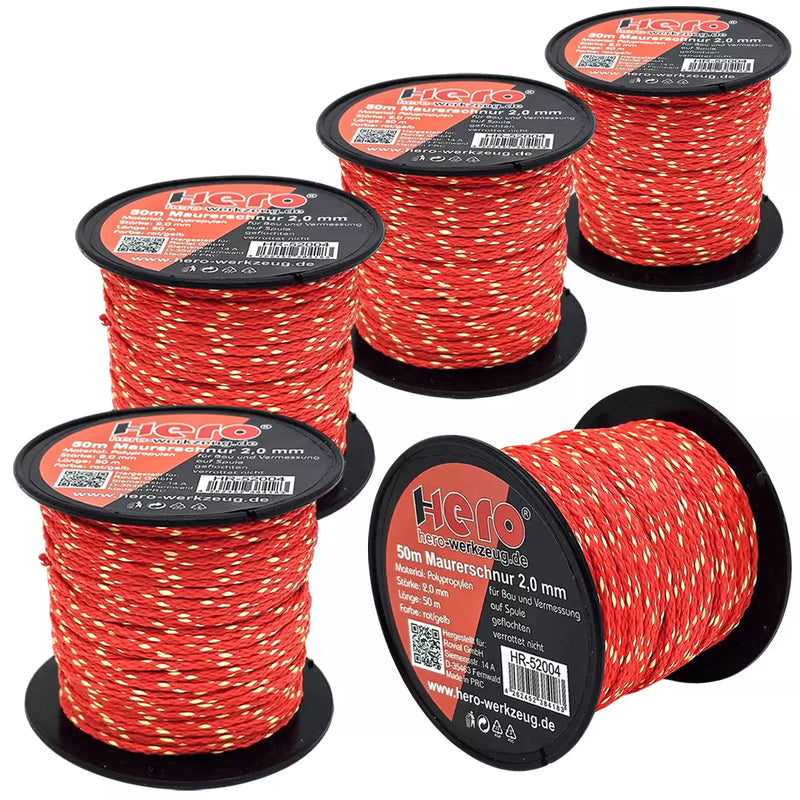 250m Pflasterschnur 2mm Verlegeschnur Lotschnur Bauschnur Maurerschnur Seil HERO